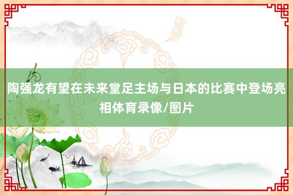 陶强龙有望在未来堂足主场与日本的比赛中登场亮相体育录像/图片