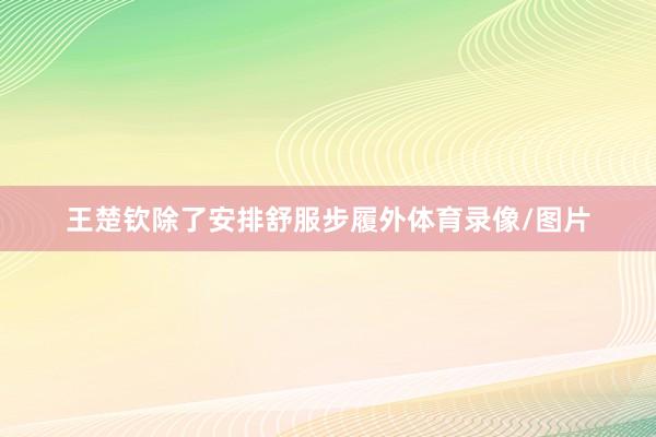 王楚钦除了安排舒服步履外体育录像/图片