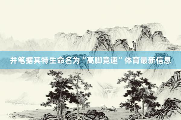 并笔据其特生命名为“高脚竞速”体育最新信息